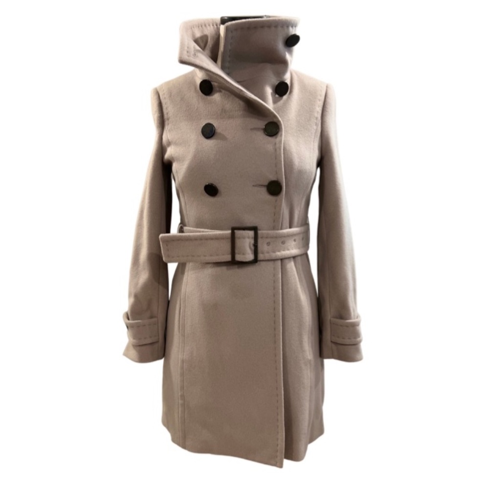 ARITZIA Talulah Babaton Grey Wool Double-Breasted Coat Sz XS